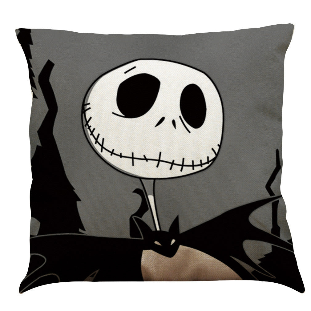 Halloween Cotton Linen Sofa Car Cushion Pillowcase